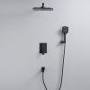 Душевая система Shevanik S4035H встраиваемая в стену цвет черный