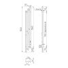 Полотенцесушитель электрический Indigo Sky PRO LSKPRE150-17GFMRt 15х150 серый