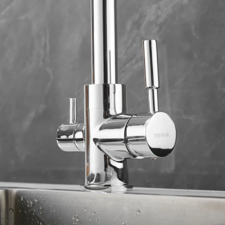 Смеситель для кухни Shevanik S168 на мойку хром