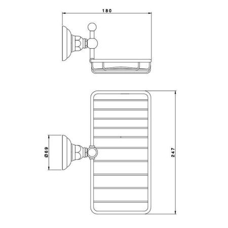 Мыльница Nicolazzi Accessori Classica 1493BZ
