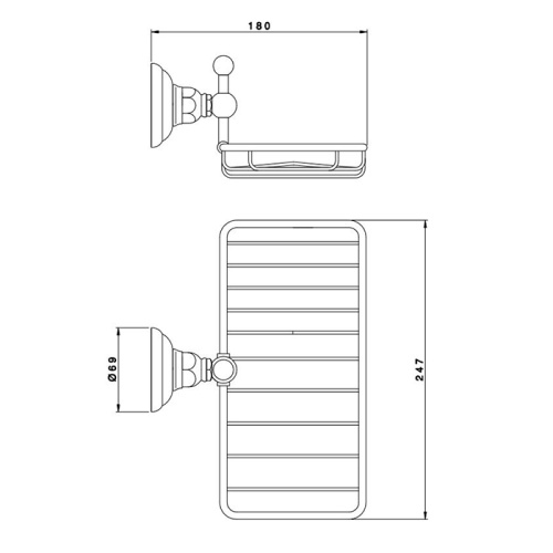 Мыльница Nicolazzi Accessori Classica 1493BZ - фото 2