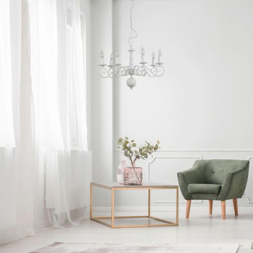 Люстра подвесная Arte Lamp Isabel (Исабел) A1129LM-7WH - фото 5