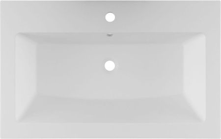 Раковина из искусственного камня Aquanet Электра 00326512 80х50 полувстраиваемая цвет белый 1 отверстие под смеситель