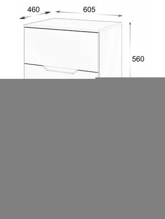 Тумба с раковиной Orange Line Li-60TugMDF+B01-475MB 60х50 цвет серый