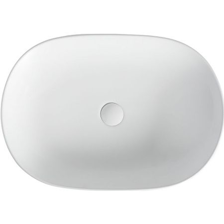 Раковина из сантехнического фарфора Orange B04-600W 60х40 накладная цвет белый