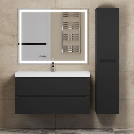 Тумба под раковину Uperwood Tanos 291020234 100х50 подвесная цвет черный