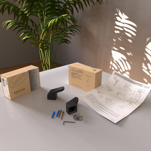 Крючок одинарный Altasan Лотос ЛТ10ЧМ - фото 4