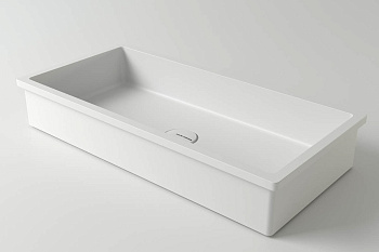 Раковина из искусственного камня Holbi NEPTUNE 65 1.02.013.11.1 68х33 встраиваемая цвет белый матовый