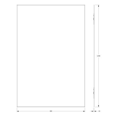 Зеркало Evoform Standard BY 0242 80х120 подвесное