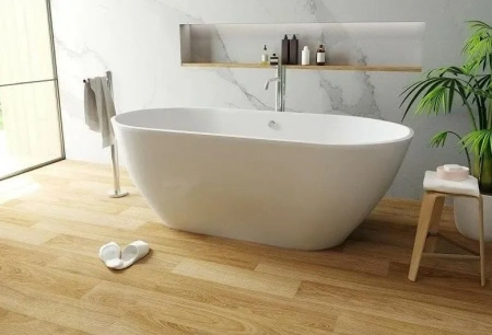 Ванна из литьевго мрамора Taliente Nemi Matt NE18078Matt 180х80 отдельностоящая овальная без ножек и каркаса