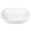 Раковина из сантехнического фарфора Bond Oval S59-600 60х40 накладная цвет белый без отверстий под смеситель