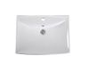 Раковина из сантехнического фарфора Aquatek AQ5518-00 60х50 накладная цвет белый 1 отверстие под смеситель