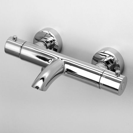 Смеситель для ванны Wasserkraft Berkel 4800 4811 Thermo настенный хром с термостатом