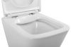 Унитаз подвесной BelBagno DUE BB3103CHR/SC белый с сиденьем микролифт безободковый каскадный смыв