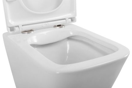 Унитаз подвесной BelBagno DUE BB3103CHR/SC белый с сиденьем микролифт безободковый каскадный смыв