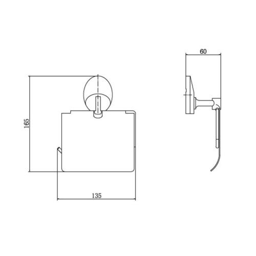Бумагодержатель Fashun A1603 - фото 3
