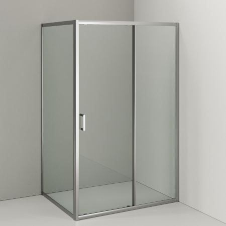 Душевой уголок Orange E23-12090TCR 120х89 стекло прозрачное профиль хром глянцевый без поддона