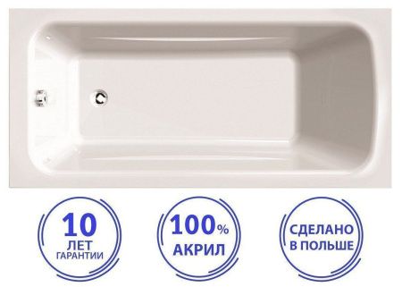 Ванна акриловая C-Bath CBQ011002 180х70 пристенная прямоугольная