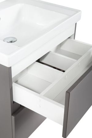Тумба под раковину Art&Max TECHNO AM-Techno-900-2C-SO-ZB815 90х50 подвесная цвет серый