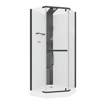 Душевая кабина Cerutti SPA CHIKA901B 90х90 трапеция без крыши ориентация универсальная Душевая кабина Cerutti SPA CHIKA901B 90х90 трапеция без крыши ориентация универсальная