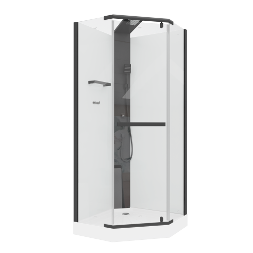 Душевая кабина Cerutti SPA CHIKA901B 90х90 трапеция без крыши