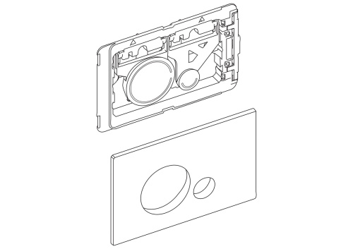 Клавиша смыва механическая BelBagno SFERA BB018-SR-ORO цвет золото - фото 3