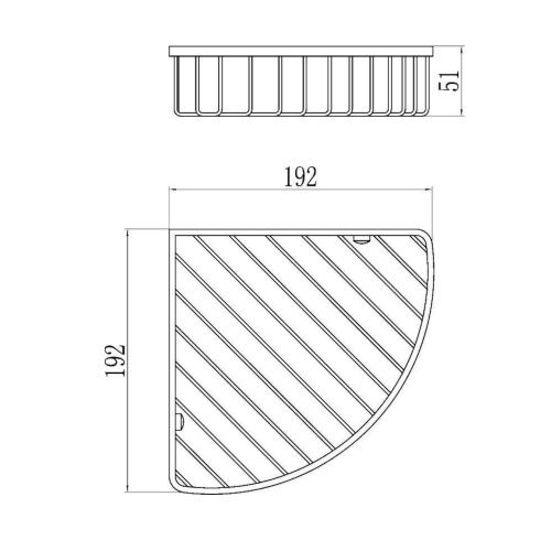 Полка в ванную комнату Savol S-002514-1 - фото 3