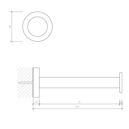 Бумагодержатель Decor Walther Basic 530300