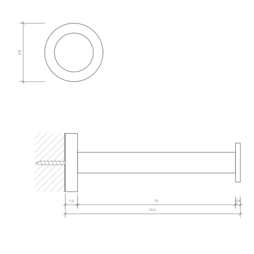 Бумагодержатель Decor Walther Basic 530300 - фото 2