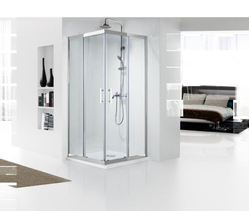 Душевой уголок Bravat Stream BS090.2204S 90х90 стекло прозрачное профиль хром без поддона - фото 2