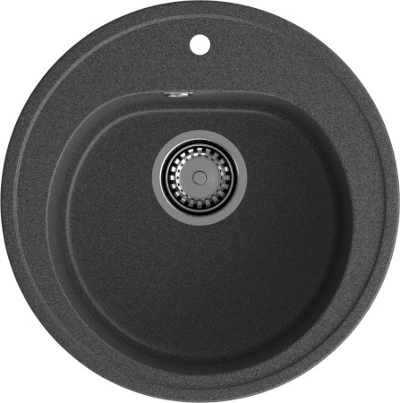 Кухонная мойка Granfest Rondo R-510 графит 51х51 цвет графит поверхность матовая