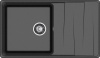 Кухонная мойка Granfest Level LV-860L черный 86х50 цвет черный поверхность матовая