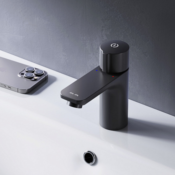 Смеситель Am.Pm X-Joy F85A02522 на раковину/на столешницу черный без термостата