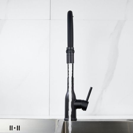 Смеситель для кухни Shevanik S343H-3 на мойку черный