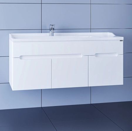 Тумба под раковину СанТа Лондон 224032 120х40 подвесная цвет белый