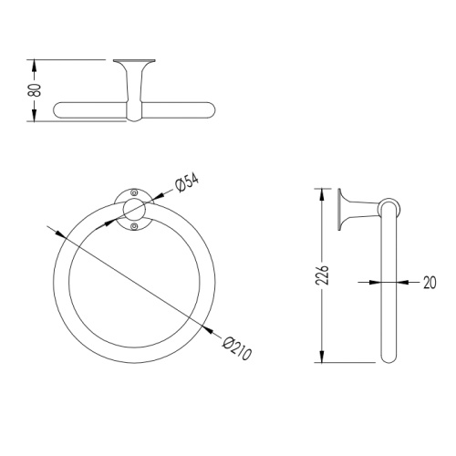 Полотенцедержатель Devon Devon New York NY107CR - фото 2