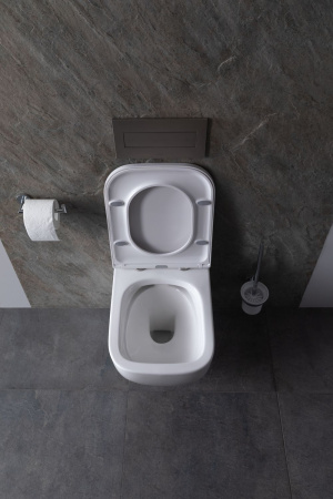 Чаша унитаза подвесная Allen Brau Infinity 4.21004.20 цвет белый без сиденья безободковая каскадный смыв