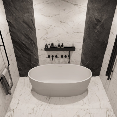 Ванна акриловая Teymi Lina T130101 170х76 отдельностоящая овальная с ножками