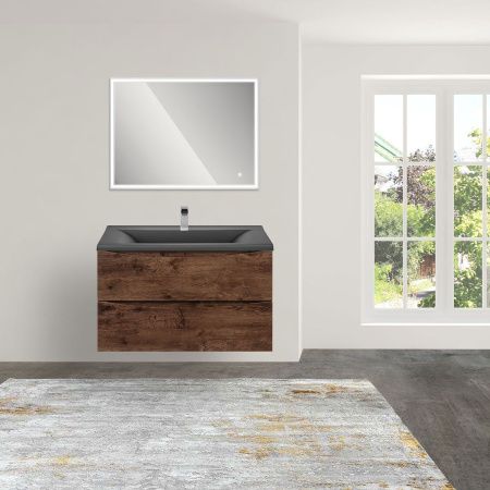 Тумба под раковину Vincea Mia VMC-2MA750RW 70х50 подвесная цвет коричневый