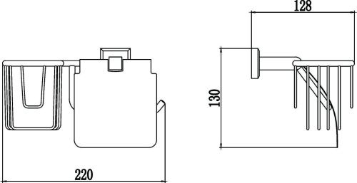 Бумагодержатель Savol S-R09551 - фото 2