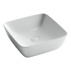 Раковина из сантехнического фарфора Ceramica Nova FORM CN2002 40х40 накладная цвет белый