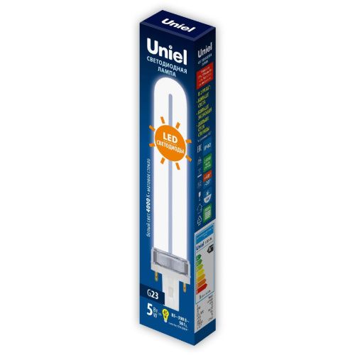 Лампа светодиодная Uniel LED-PL-5W/4000K/G23/FR PLZ03WH - фото 2