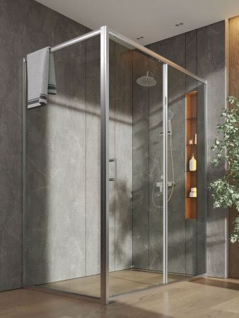 Душевой уголок Orange E23-15090TCR 150х90 стекло прозрачное профиль хром без поддона