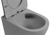 Унитаз подвесной Abber Bequem AC1101TMG серый с сиденьем микролифт безободковый смыв торнадо