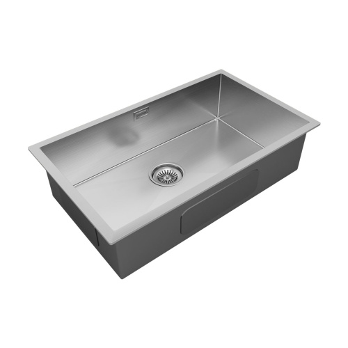 Мойка кухонная Paulmark GERBERG 74 UNI PM257444-BS 74х44 брашированная нержавеющая сталь - фото 2