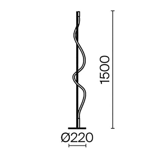 Светильник напольный Maytoni Tau MOD166FL-L15B3K - фото 4