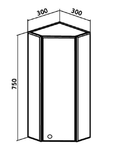 Зеркало-шкаф RUNO КРЕДО 1108 30х75 подвесной цвет белый - фото 3