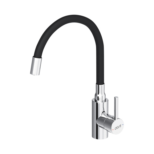 Смеситель для кухни Dorff Logic D3007622 на раковину/на столешницу черный без термостата - фото 2