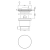 Донный клапан для раковины Gessi Technical Accessories 01408#149 никель