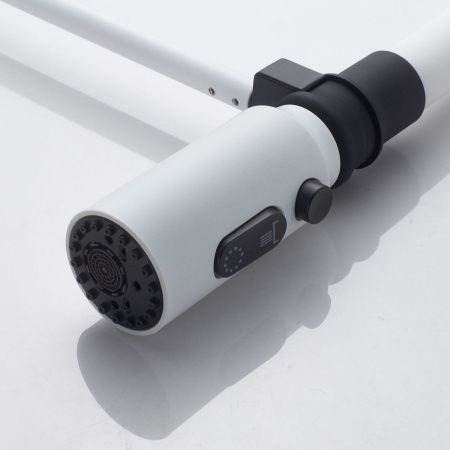 Смеситель для кухни Shevanik S123C-1 на мойку белый